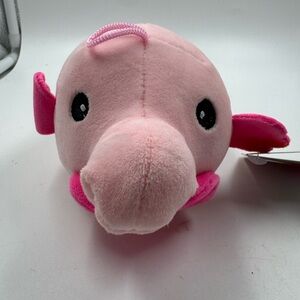 Fiesta Toys Snugglies Pink Blob Fish Plush Toy Stuffed Soft Ugly Fish 9”